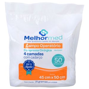 Campo operatório 45 x 50 cm tipo 35 c/50 unid  Melhormed