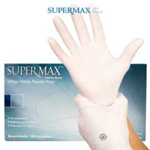 Luva nitrílica white Supermax