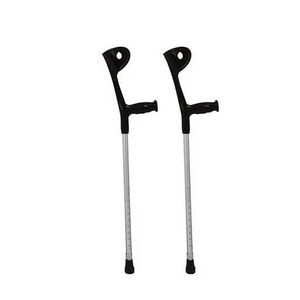 Muletas Canadenses D6 Preta - 130Kg.