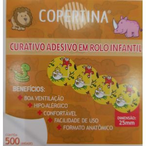Curativo adesivo infantil diametro 25mm em rolo cx/500  Copertina