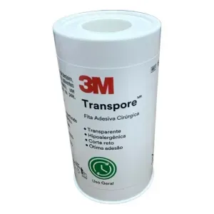 Fita Médica Transparente Transpore 10cm x 4,5m 3M
