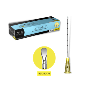 Microcânula semiflexível Subdeep Bico de Pato SD 20G 070MM Alur Medical